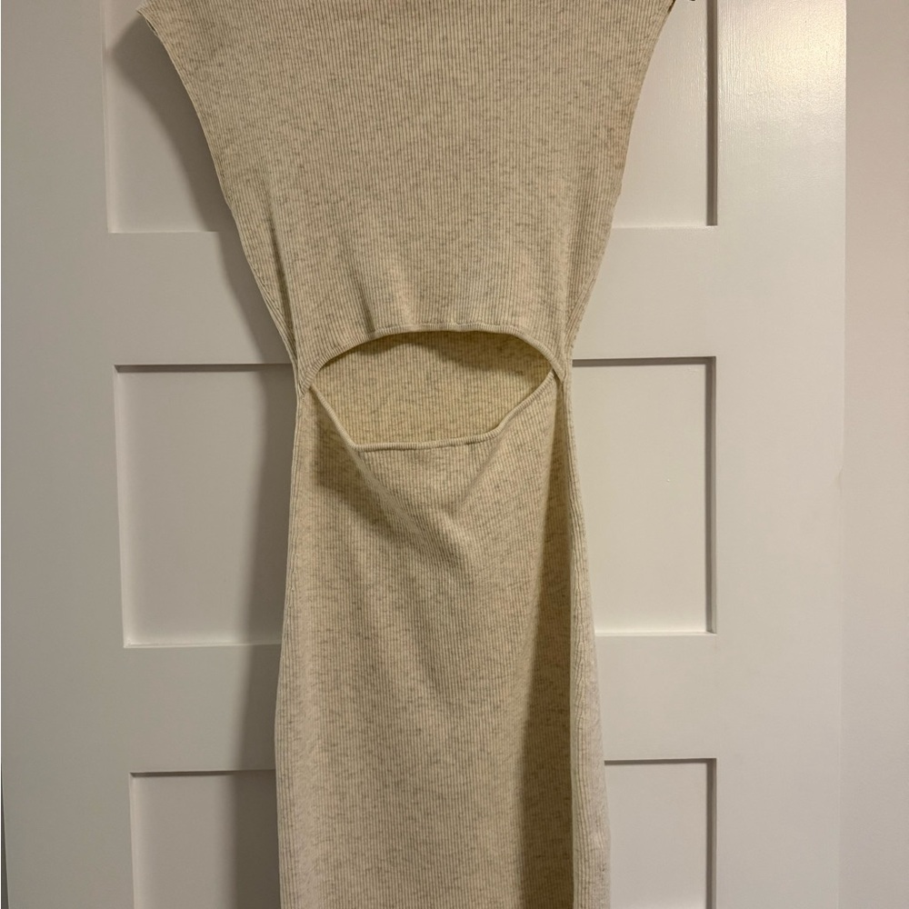Wilfred Free Ribbed Cutout Dress